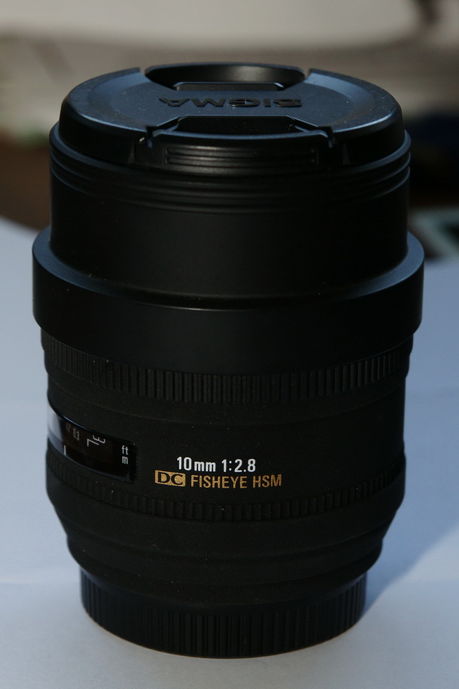 10 mm fisheye lens