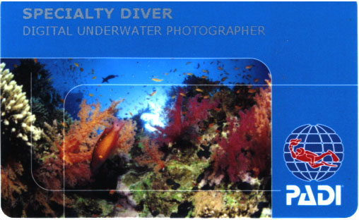 PADI Digital Underwater Photographer