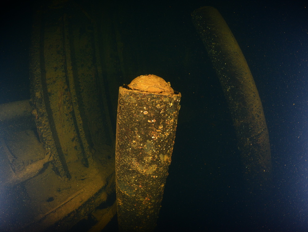 Torpedo in het ruim van de Heian Maru