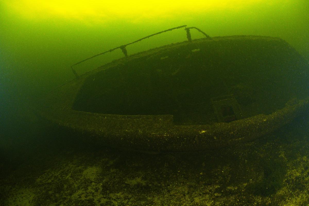 zeilboot wrak in Vinkeveen