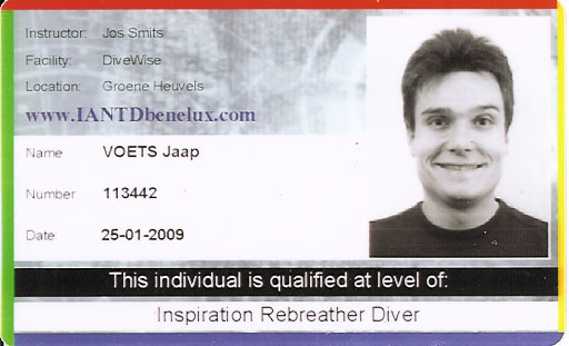 IANTD Inspiration Rebreather Diver
