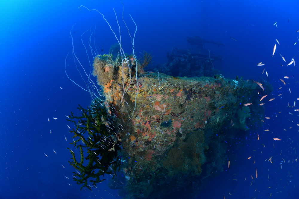 Boeg van de San Francisco Maru