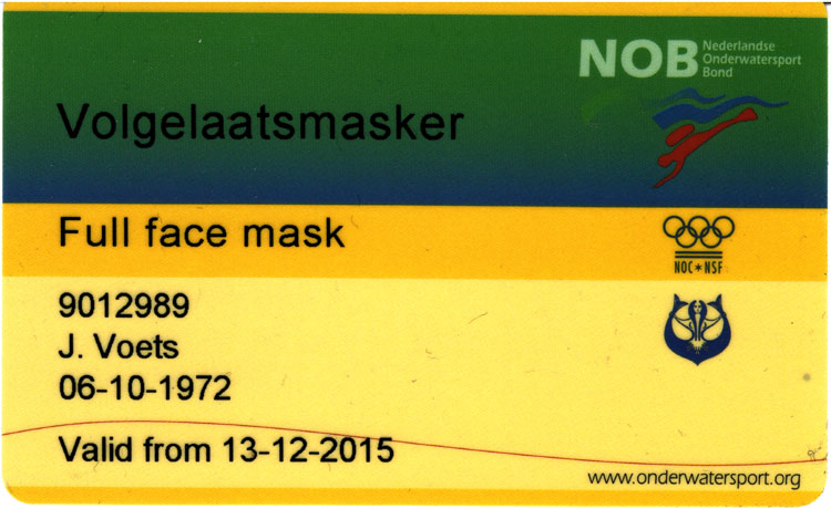 NOB Volgelaatsmasker