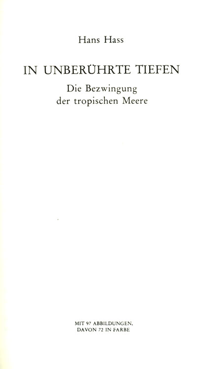In unberührte Tiefen