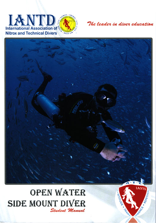 Open water side mount diver