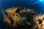 Bulldozer in het ruim van de Hoki Maru